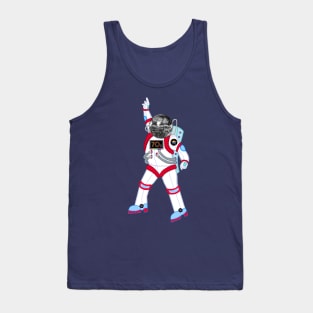 Disco Ball Astronaut Tank Top